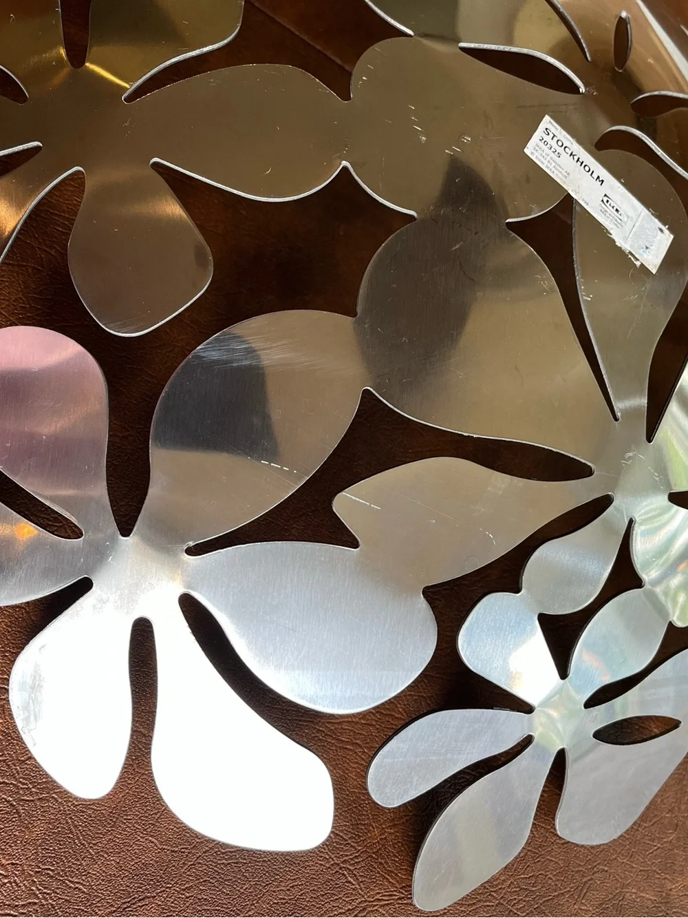 Monika Mulder stainless steel flower fruit bowl